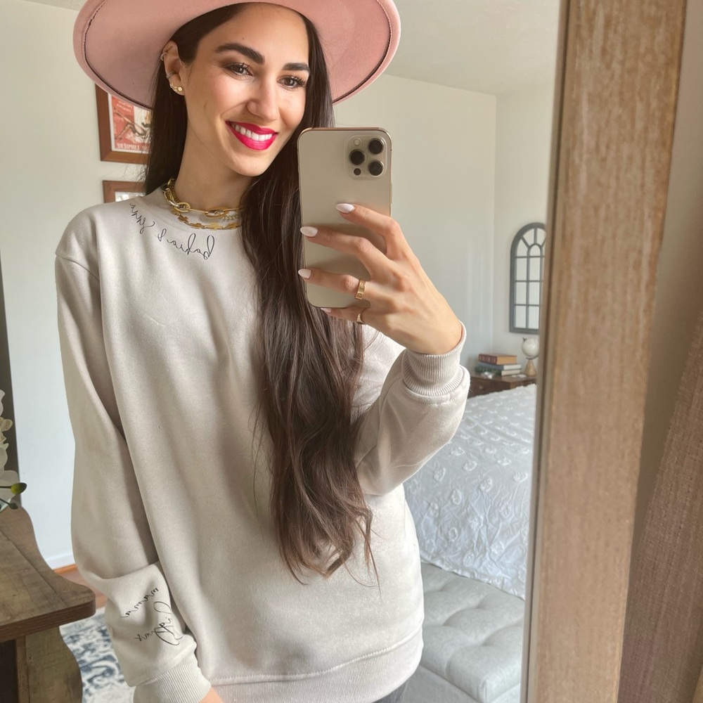 Custom order personalized crewneck sweatshirts